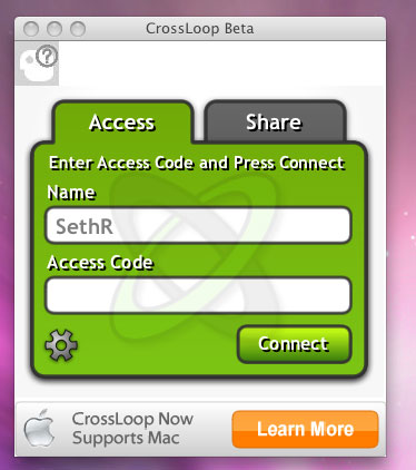 CrossLoop Mac